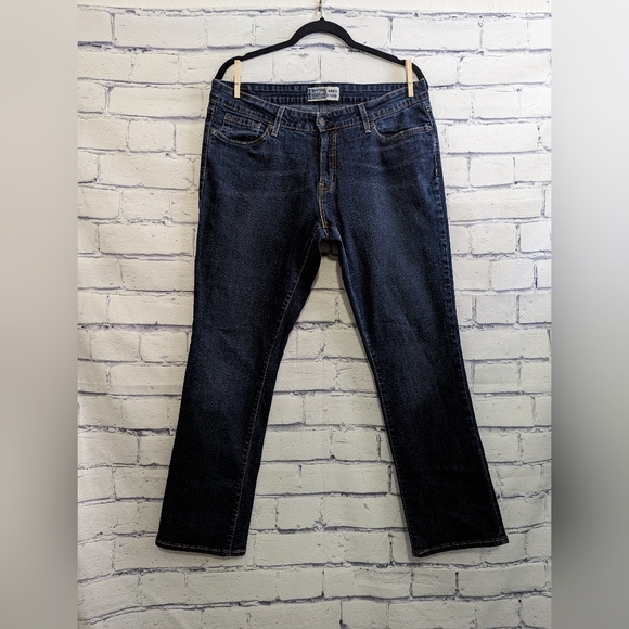 Levi's Strause and Co. Signature Modern Straight Denim Jeans Women's Size 16 S - Picture 2 of 9